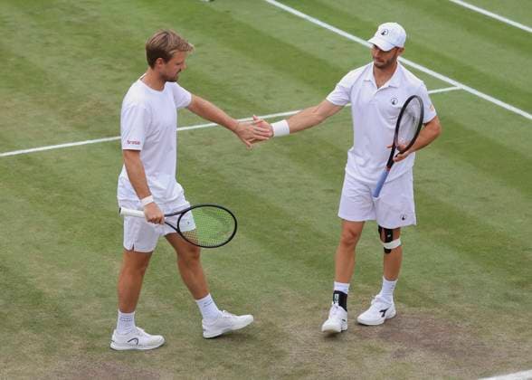 Kevin Krawietz und Tim Puetz, Herren Doppel Tennis - Wimbledon 2024 - Grand Slam ITF ATP, Tennis Herren WTA, Tennis Damen - AELTC - London - - Great Britain - 10 July 2024. Copyright: xJuergenxHasenkopfx