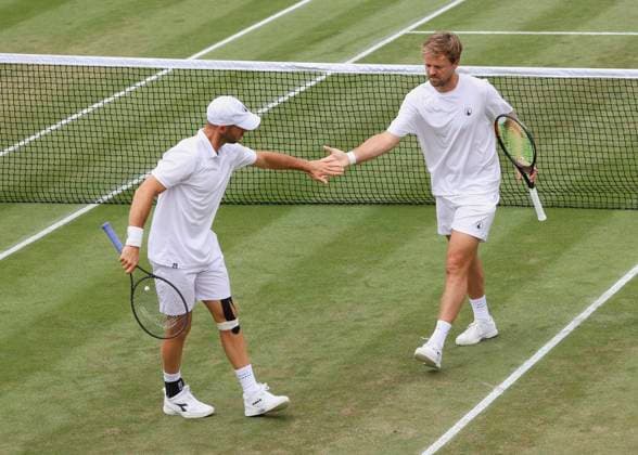 Tennis, Wimbledon, Die Highlights Kevin Krawietz und Tim Puetz, Herren Doppel Tennis - Wimbledon 2024 - Grand Slam ITF ATP, Tennis Herren WTA, Tennis Damen - AELTC - London - - Great Britain - 10 July 2024. Copyright: xJuergenxHasenkopfx