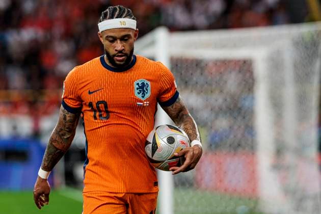 UEFA EURO, EM, Europameisterschaft,Fussball 2024: Niederlande - England; 10.07.2024 Memphis Depay (Niederlande, 10). UEFA EURO 2024: Niederlande - England; BVB Stadion Dortmund, Dortmund am 10.07.2024 Copyright: xBEAUTIFULxSPORTS Wunderlx