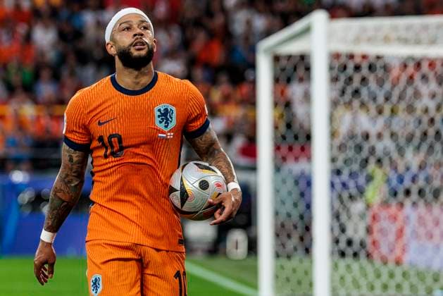 UEFA EURO, EM, Europameisterschaft,Fussball 2024: Niederlande - England; 10.07.2024 Memphis Depay (Niederlande, 10). UEFA EURO 2024: Niederlande - England; BVB Stadion Dortmund, Dortmund am 10.07.2024 Copyright: xBEAUTIFULxSPORTS Wunderlx