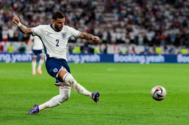 UEFA EURO, EM, Europameisterschaft,Fussball 2024: Niederlande - England; 10.07.2024 Kyle Walker (England, 2). UEFA EURO 2024: Niederlande - England; BVB Stadion Dortmund, Dortmund am 10.07.2024 Copyright: xBEAUTIFULxSPORTS Wunderlx