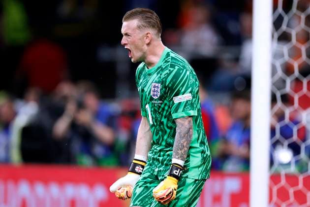EURO 2024, Die Highlights PICKFORD Jordan Torwart Team England UEFA Fussball EURO 2024 in Deutschland Halbfinal Spiel Holland - England 1 : 2 am 10.07.2024 in Dortmund DFL REGULATIONS PROHIBIT ANY USE OF PHOTOGRAPHS as IMAGE SEQUENCES and or QUASI-VIDEO Copyright: xLacixPerenyix