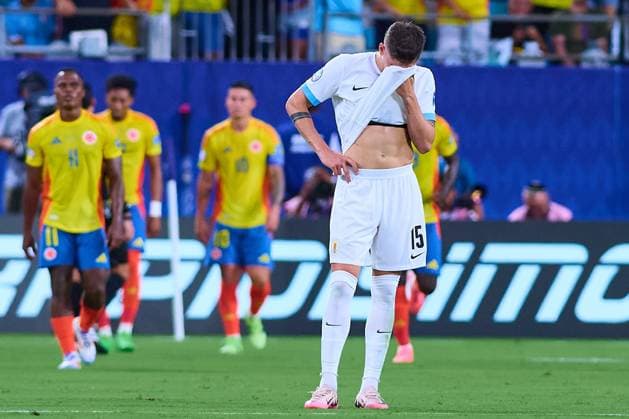 RECORD DATE NOT STATED Copa America USA 2024 Uruguay vs Colombia - Semifinal Federico Valverde of Uruguay during the CONMEBOL Copa America 2024 Semi-final match between Uruguay and Colombia, at Bank of America Stadium, on July 10, 2024 in Charlotte, North Carolina, United States. CHARLOTTE NORTH CAROLINA UNITED STATES  Copyright: xJONATHANxDUENASx 20240710194256_CA_SF_2024_URU_COL_VALVERDE112