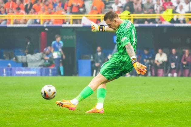 Torwart Goalie Jordan Pickford (England, 01) - Dortmund 10.07.2024: Niederlande vs. England, EURO2024 M50, Halbfinale, EM-Arena Dortmund