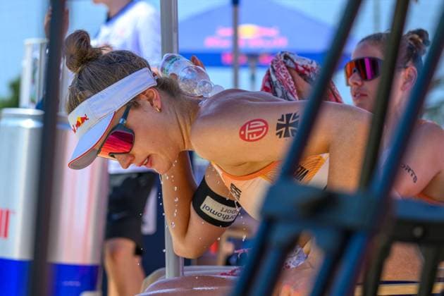 Beach Pro Tour - Elite 16 Vienna, 10.07.2024, Wien Svenja Mueller (GER); Beach Pro Tour - Elite 16 Vienna, Wien am 10.07.2024 Copyright: xBEAUTIFULxSPORTS PeterxWeberx
