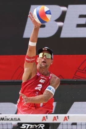 BEACHVOLLEYBALL - Beach Pro Vienna VIENNA,AUSTRIA,11.JUL.24 - Beach volleyball, Beachvolleyball - A1 Beach Pro Vienna. Image shows Alexander Horst (AUT).  GEPAxpictures xMathiasxMandl
