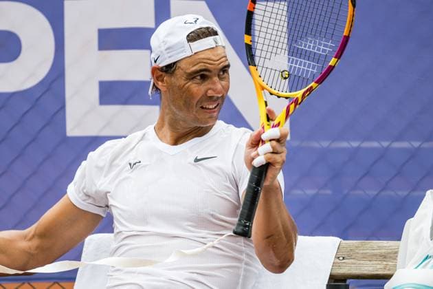 240711 Rafael Nadal of Spain during a training session ahead of Nordea Open Tennis tournament on July 11, 2024 in Bastad. Photo: Niclas Jönsson BILDBYRAN COP 273 NO0277 tennis atp250 nordea open bastad training bbeng Copyright: NICLASxJÖNSSON BB240711NO028