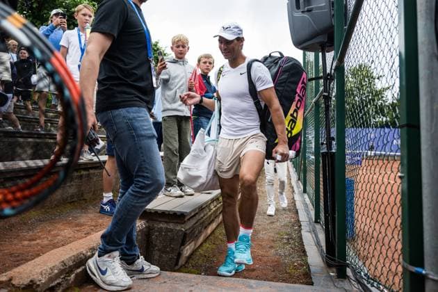 240711 Rafael Nadal of Spain ahead of a training session ahead of Nordea Open Tennis tournament on July 11, 2024 in Bastad. Photo: Niclas Jönsson BILDBYRAN COP 273 NO0277 tennis atp250 nordea open bastad training bbeng Copyright: NICLASxJÖNSSON BB240711NO050