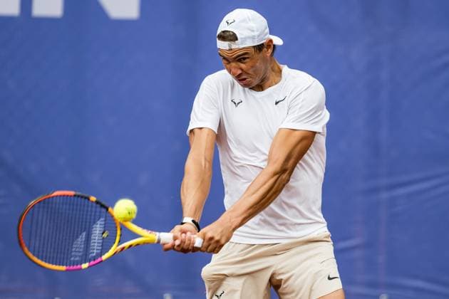 240711 Rafael Nadal of Spain during a training session ahead of Nordea Open Tennis tournament on July 11, 2024 in Bastad. Photo: Niclas Jönsson BILDBYRAN COP 273 NO0277 tennis atp250 nordea open bastad training bbeng Copyright: NICLASxJÖNSSON BB240711NO089