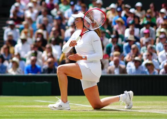 Donna Vekic during her semi final match Wimbledon Tennis Championships, Day 11, The All England Lawn Tennis and Croquet Club, London, UK - 11 Jul 2024  Copyright: xJavierxGarcia Shutterstockx 14580280ap