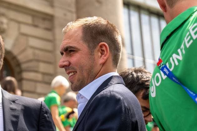 Munich, Bavaria, Germany - 11 July 2024: UEFA EURO, EM, Europameisterschaft,Fussball 2024 Tournament Director Philipp Lahm honoring the volunteers of the European Championship, EM, Europameisterschaft