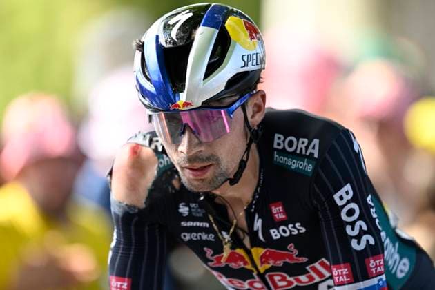 Tour de France 2024 - Stage 12 VILLENEUVE-SUR-LOT, FRANCE - JULY 11 : Roglic Primoz (SVN) of BORA - hansgrohe during stage 12 of the 111th edition of the Tour de France 2024 cycling race, a stage of 204 kms with start in Aurillac and finish in Villeneuve-sur-Lot on July 11, 2024 in Villeneuve-sur-Lot, France, 11 07 2024 Villeneuve-sur-Lot France  Copyright: xNicoxVereeckenx