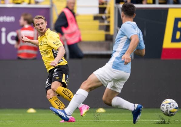 240711 Simon Hedlund of Elfsborg during the UEFA Europa League qualification match between Elfsborg and Pafos on July 11, 2024 in Boras. Photo: Jörgen Jarnberger BILDBYRAN COP 112 JJ0379 fotboll football soccer fotball uefa europa league kval qualifying round qualification elfsborg pafos bbeng Copyright: JÖRGENxJARNBERGER BB240711JJ012