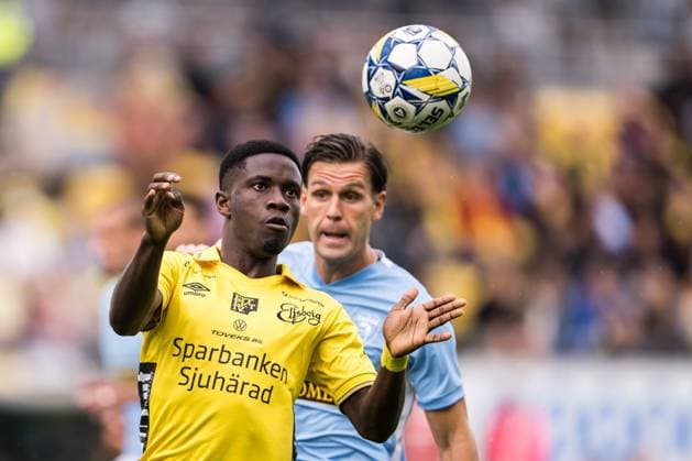 240711 Michael Baidoo of Elfsborg during the UEFA Europa League qualification match between Elfsborg and Pafos on July 11, 2024 in Boras. Photo: Jörgen Jarnberger BILDBYRAN COP 112 JJ0379 fotboll football soccer fotball uefa europa league kval qualifying round qualification elfsborg pafos bbeng Copyright: JÖRGENxJARNBERGER BB240711JJ015