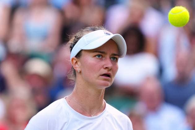 Barbora Krejcikova during her semi final match Wimbledon Tennis Championships, Day 11, The All England Lawn Tennis and Croquet Club, London, UK - 11 Jul 2024  Copyright: xJavierxGarcia Shutterstockx 14580280ga