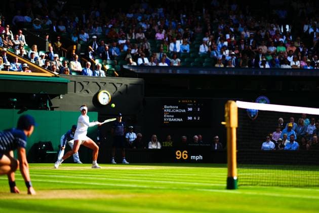 Barbora Krejcikova during her semi final match Wimbledon Tennis Championships, Day 11, The All England Lawn Tennis and Croquet Club, London, UK - 11 Jul 2024  Copyright: xJavierxGarcia Shutterstockx 14580280gb