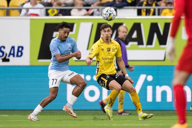 240711 Joao Correia of Pafos and Camil Jebara of Elfsborg during the UEFA Europa League qualification match between Elfsborg and Pafos on July 11, 2024 in Boras. Photo: Jörgen Jarnberger BILDBYRAN COP 112 JJ0379 fotboll football soccer fotball uefa europa league kval qualifying round qualification elfsborg pafos bbeng Copyright: JÖRGENxJARNBERGER BB240711JJ058