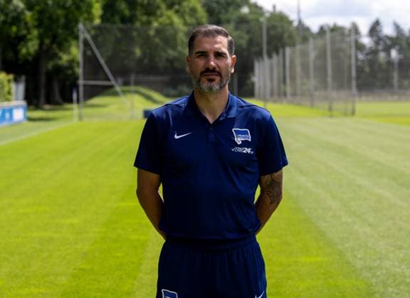 Trainer Cristian Fiel; Hertha BSC; 2. Bundesliga, Porträttermin 2024 2025, 11.07. 2024,