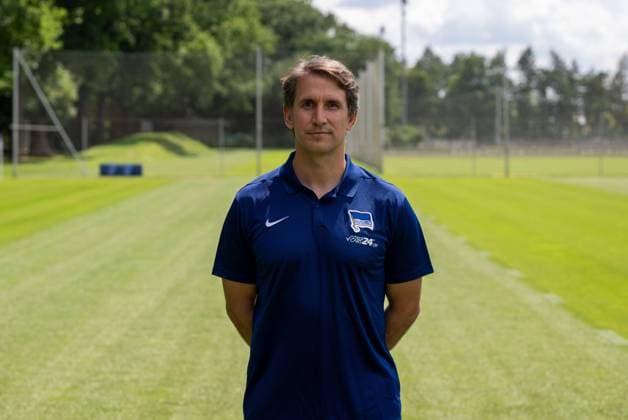 Co-Trainer Jaime Monroy; Hertha BSC; 2. Bundesliga, Porträttermin 2024 2025, 11.07. 2024, *** Co coach Jaime Monroy Hertha BSC 2 Bundesliga, portrait appointment 2024 2025, 11 07 2024, Copyright: xMatthiasxKochx