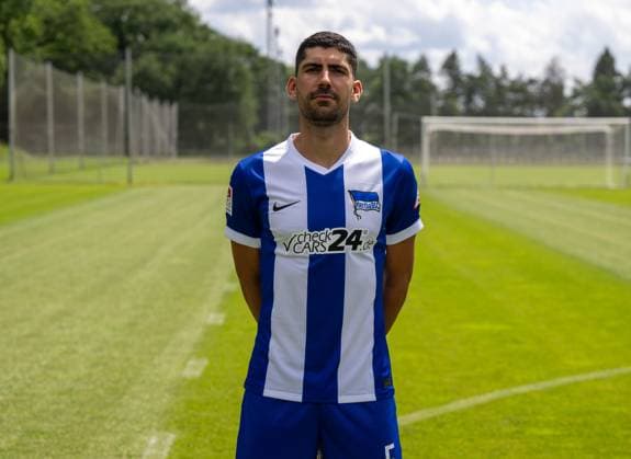 Andreas Bouchalakis; Hertha BSC; 2. Bundesliga, Porträttermin 2024 2025, 11.07. 2024,