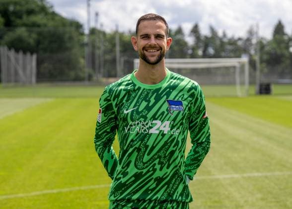 Torwart Marius Gersbeck; Hertha BSC; 2. Bundesliga, Porträttermin 2024 2025, 11.07. 2024,