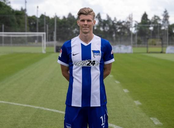 Luca Schuler; Hertha BSC; 2. Bundesliga, Porträttermin 2024 2025, 11.07. 2024,