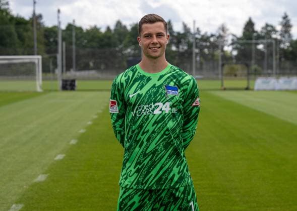 Torwart Tjark Ernst; Hertha BSC; 2. Bundesliga, Porträttermin 2024 2025, 11.07. 2024,