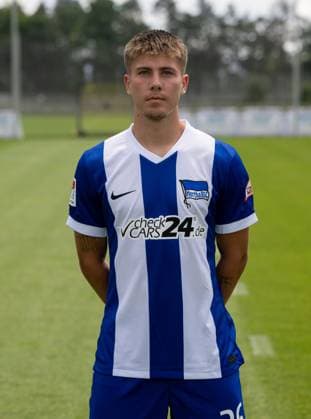 Gustav Christensen; Hertha BSC; 2. Bundesliga, Porträttermin 2024 2025, 11.07. 2024,