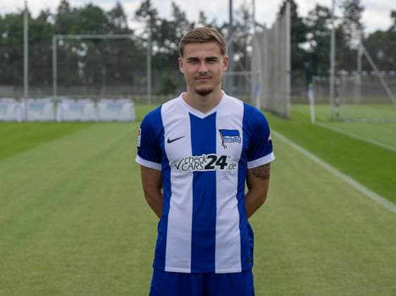 Marten Winkler; Hertha BSC; 2. Bundesliga, Porträttermin 2024 2025, 11.07. 2024,