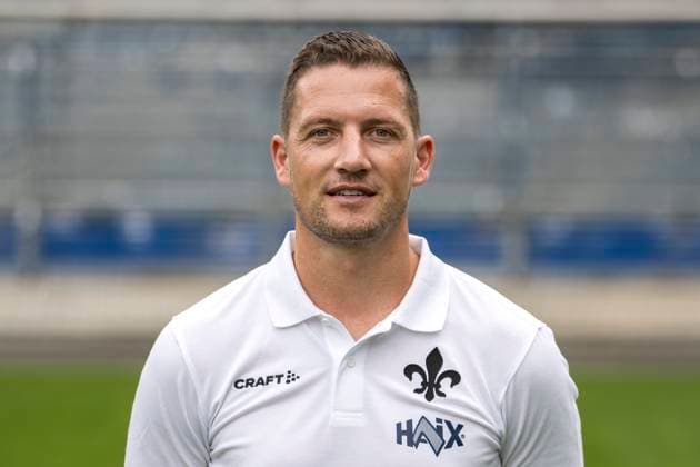 11.07.2024, xfux, Fussball 2.Bundesliga, SV Darmstadt 98 Fototermin Saison 2024 25 - Porträttermin 2024 2025, emspor, v.l. Michael Stegmayer; SV Darmstadt 1898 e.V.; 2.BL, Porträttermin 2024 2025 Darmstadt