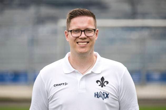 11.07.2024, xfux, Fussball 2.Bundesliga, SV Darmstadt 98 Fototermin Saison 2024 25 - Porträttermin 2024 2025, emspor, v.l. David Ackermann; SV Darmstadt 1898 e.V.; 2.BL, Porträttermin 2024 2025 Darmstadt