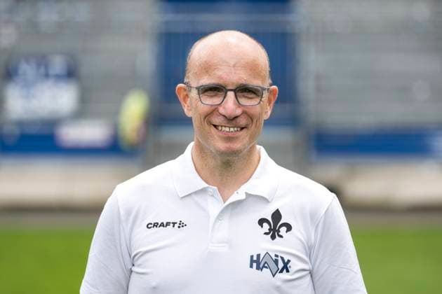 11.07.2024, xfux, Fussball 2.Bundesliga, SV Darmstadt 98 Fototermin Saison 2024 25 - Porträttermin 2024 2025, emspor, v.l. Alexander Lesch; SV Darmstadt 1898 e.V.; 2.BL, Porträttermin 2024 2025 Darmstadt