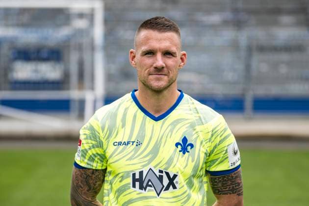 11.07.2024, xfux, Fussball 2.Bundesliga, SV Darmstadt 98 Fototermin Saison 2024 25 - Porträttermin 2024 2025, emspor, v.l. Marcel Schuhen; SV Darmstadt 1898 e.V.; 2.BL, Porträttermin 2024 2025 Darmstadt