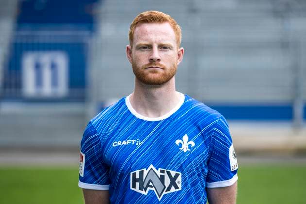 11.07.2024, xfux, Fussball 2.Bundesliga, SV Darmstadt 98 Fototermin Saison 2024 25 - Porträttermin 2024 2025, emspor, v.l. Paul Will; SV Darmstadt 1898 e.V.; 2.BL, Porträttermin 2024 2025 Darmstadt