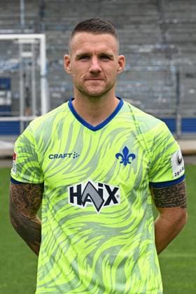 11.07.2024, xscotx, Fussball 2.Bundesliga, 2.BL SV Darmstadt 98 - Fototermin Saison 2024 25 Porträttermin 2024 2025 emspor, v.l. Marcel Schuhen (SV Darmstadt 98) (DFL DFB REGULATIONS PROHIBIT ANY USE OF PHOTOGRAPHS as IMAGE SEQUENCES and or QUASI-VIDEO) Darmstadt