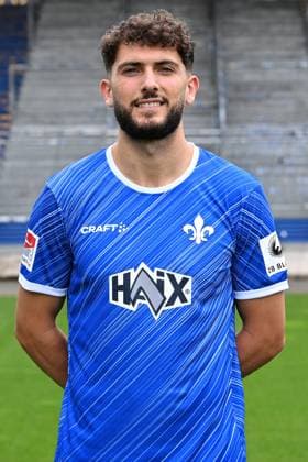 11.07.2024, xscotx, Fussball 2.Bundesliga, 2.BL SV Darmstadt 98 - Fototermin Saison 2024 25 Porträttermin 2024 2025 emspor, v.l. Frasier Hornby (SV Darmstadt 98) (DFL DFB REGULATIONS PROHIBIT ANY USE OF PHOTOGRAPHS as IMAGE SEQUENCES and or QUASI-VIDEO) Darmstadt