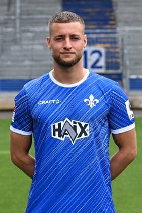 11.07.2024, xscotx, Fussball 2.Bundesliga, 2.BL SV Darmstadt 98 - Fototermin Saison 2024 25 Porträttermin 2024 2025 emspor, v.l. Fabian Nürnberger (SV Darmstadt 98) (DFL DFB REGULATIONS PROHIBIT ANY USE OF PHOTOGRAPHS as IMAGE SEQUENCES and or QUASI-VIDEO) Darmstadt