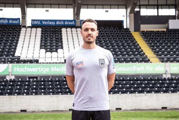 Tim Gulde (Physio); SSV Ulm 1846 Fußball; 2. Bundesliga, Porträttermin 2024 2025 Tim Gulde (Physio, SSV Ulm 1846 Fußball) Ulm Donaustadion Baden-Württemberg Deutschland
