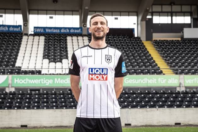 Philipp Maier; SSV Ulm 1846 Fußball; 2. Bundesliga, Porträttermin 2024 2025 Philipp Maier (26, SSV Ulm 1846 Fußball) Ulm Donaustadion Baden-Württemberg Deutschland