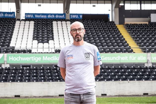 Bastian Noth (Teammanager); SSV Ulm 1846 Fußball; 2. Bundesliga, Porträttermin 2024 2025 Bastian Noth (Teammanager, SSV Ulm 1846 Fußball) Ulm Donaustadion Baden-Württemberg Deutschland