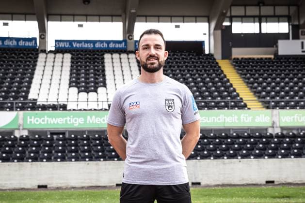 Christoph Zellner (Athletik-Trainer); SSV Ulm 1846 Fußball; 2. Bundesliga, Porträttermin 2024 2025 Christoph Zellner (Athletik-Trainer, SSV Ulm 1846 Fußball) Ulm Donaustadion Baden-Württemberg Deutschland