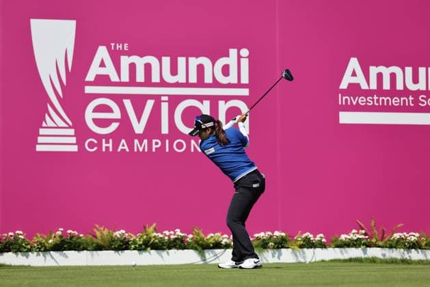 EVIAN-LES-BAINS, FRANCE - 11.07.2024: Hye-Jin Choi (KOR) of The Amundi Evian Championship at the Evian Resort Golf Club on July 11, 2023 in Evian-les-Bains, France.