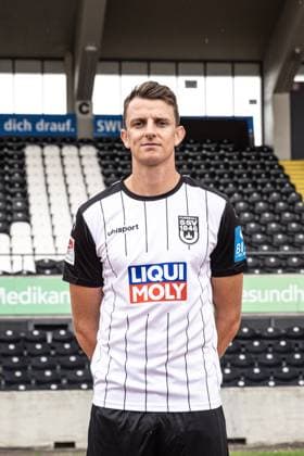 Lennart Stoll; SSV Ulm 1846 Fußball; 2. Bundesliga, Porträttermin 2024 2025 Lennart Stoll (18, SSV Ulm 1846 Fußball) Ulm Donaustadion Baden-Württemberg Deutschland