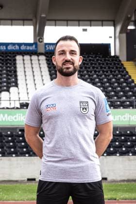 Christoph Zellner (Athletik-Trainer); SSV Ulm 1846 Fußball; 2. Bundesliga, Porträttermin 2024 2025 Christoph Zellner (Athletik-Trainer, SSV Ulm 1846 Fußball) Ulm Donaustadion Baden-Württemberg Deutschland