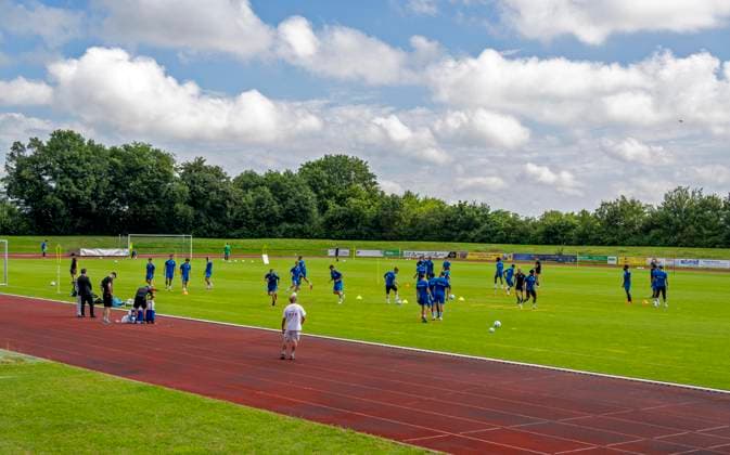 11.07.2024, Fussball 2. Bundesliga 2024 2025, 1.FC Magdeburg im Sommertrainingslager in Bad Wörishofen im Unterallgäu, Training im Stadion am unteren Hart.
