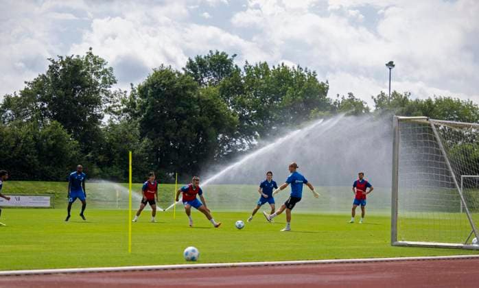 11.07.2024, Fussball 2. Bundesliga 2024 2025, 1.FC Magdeburg im Sommertrainingslager in Bad Wörishofen im Unterallgäu, Training im Stadion am unteren Hart.