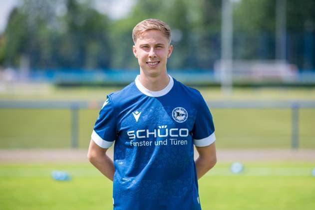 Sam Schreck; DSC Arminia Bielefeld; 3. Liga, Porträttermin 2024 2025.