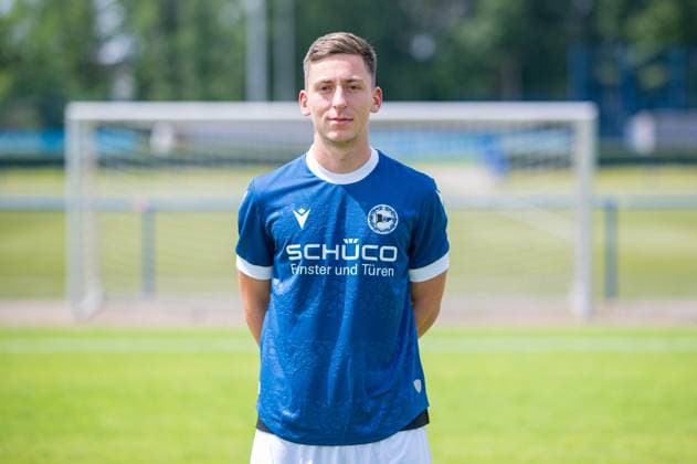 Marius Wörl; DSC Arminia Bielefeld; 3. Liga, Porträttermin 2024 2025.