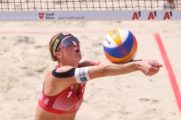 BEACHVOLLEYBALL - Beach Pro Vienna VIENNA,AUSTRIA,12.JUL.24 - Beach volleyball, Beachvolleyball - A1 Beach Pro Vienna. Image shows Dorina Klinger (AUT).  GEPAxpictures xMathiasxMandl
