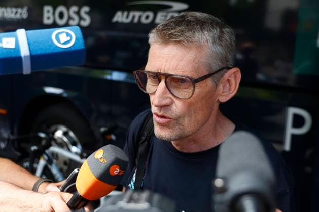 Tour de France 2024 - Stage 13 PAU, FRANCE - JULY 12 : Aldag Rolf (GER) Sports Director of BORA - hansgrohe during stage 13 of the 111th edition of the Tour de France 2024 cycling race, a stage of 165,3 km with start in Agen and finish in Pau on July 12, 2024 in Pau, France, 12 07 2024 Pau France  Copyright: xJanxDexMeuleneirx